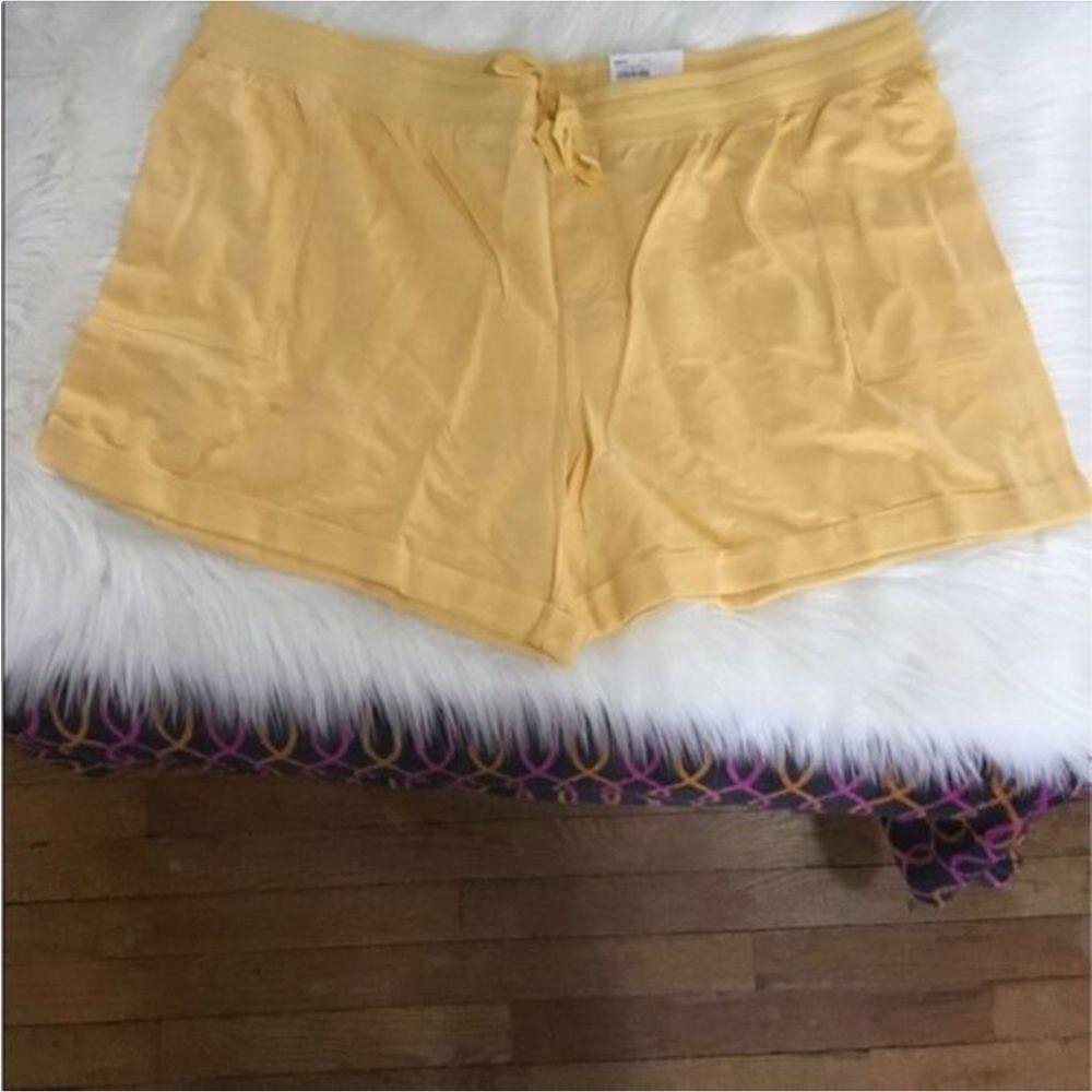 Sonoma Goods For Life midrise shorts Woman’s size 4X cider yellow pockets - Picture 5 of 12